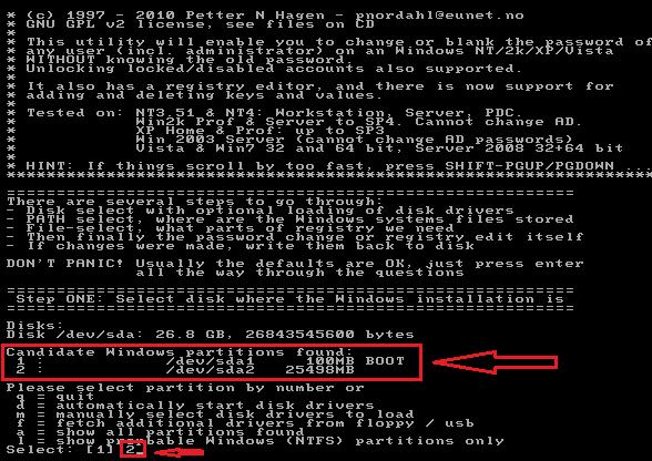 EK-A Fiziksel Güvenli i Atlatma 99 Bu admda ise hangi disk seçilmesi istenmektedir ve hedef bilgisayarn diski seçilir.