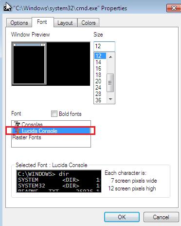 Bölüm 3 Önlemler 63 yaz fontu seçeneklerinden Lucida Console fontu seçildi inde ³ekil 3.9 üzerinde görüldü ü gibi parola okunmu³tur. ekil 3.