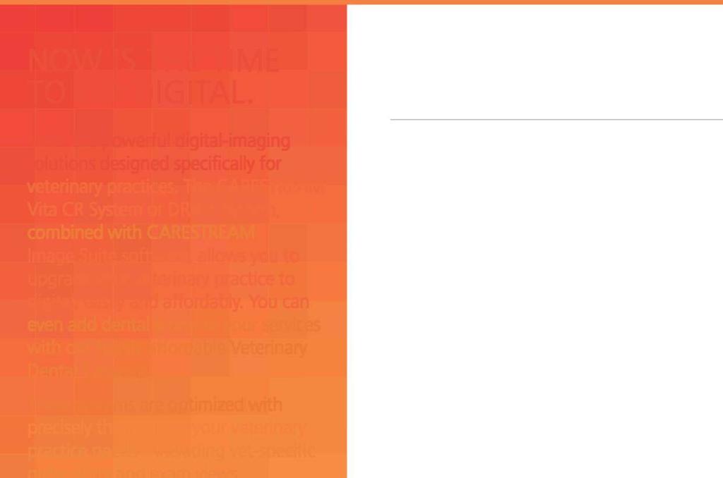 ŞİMDİ DİJİTALE GEÇME ZAMANI. Özel olarak veterinerler için tasarlanmış güçlü dijital görüntüleme çözümleri ile tanışın.