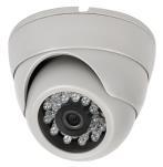 Mesafesi: 20m, Akıllı IR, DC12V, 75-3 Koaksiyel kablo ile 800m ARAÇ İÇİ Vandalproof IR Kamera - Sesli 1/3 IT CCD, 600 TVL, 2,45 mm sabit lens, 0.