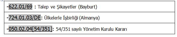 Dosyalama İşlemlerinde Uyulacak kurallar Dosya planında istisna getirilen