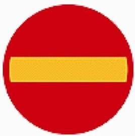PÄRM 7 19 Bu işaret ne demektir? A. Bu işareti yalnızca bisiklet ve mopidler geçebilir. B. Yoldan bütün araçların geçmesi yasaktır.