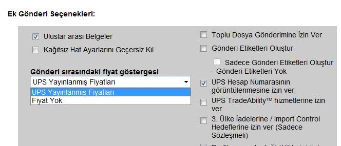 Gönderi ayrıcalıklarını yönetme (devam) Yöneticiler, yeni veya mevcut gönderi ayrıcalıklarına sahip kullanıcılar için görüşülmüş veya yayınlanmış fiyatların görüntülenmesini