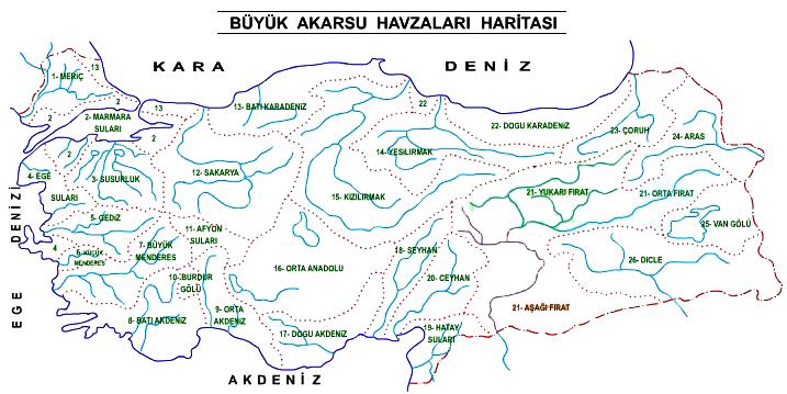 EVRENSEL İLETİŞİM Yayınları UYARI : Kapalı havza göllerinde su dolaşımı olmadığından suları tuzlu ve sodalıdır (Tuz ve Van Gölü).