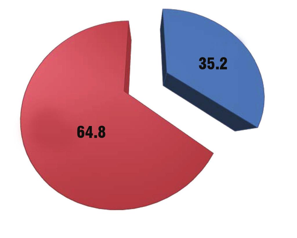 6. YAN ÖDEMELER Araştırma kapsamındaki 16 işkolunda, toplam işgücü maliyeti içinde ortalama olarak Çıplak Ücret in % 35.2 ve Yan Ödemeler in % 64.8 olduğu gözlenmektedir (Tablo 9).