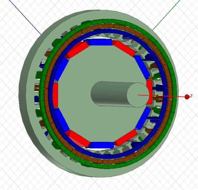 diğer parametreleri tablo 2 de verilmiştir. ANSYS maxwell ile yapılan manyetik analizlerde en önemli parametrelerden biri olan Bso ın değişimi üzerine durulmuştur.