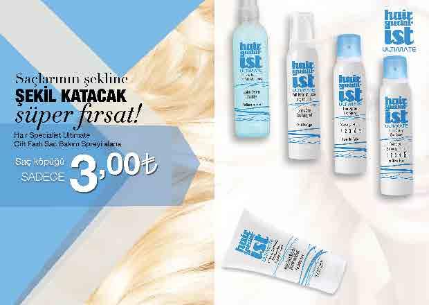 4 HAIR SPECIALIST ULTIMATE Çift Fazlı Bakım Spreyi Saçı ağırlaştırmadan yumuşatır ve nemlendirerek kolay taranmasını sağlar. Saç kırıklarını gidermeye yardımcı olur.