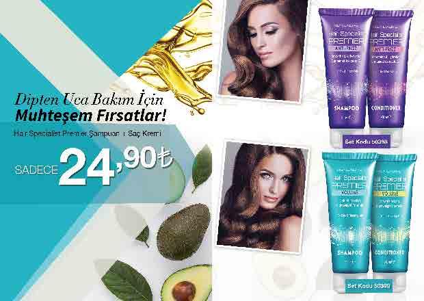 Hair Specialist PREMIER Elektriklenmeyi Önleyici Şampuan 00 ml.- 740,90 9,90 Hair Specialist PREMIER Elektriklenmeyi Önleyici Saç Kremi 00 ml.