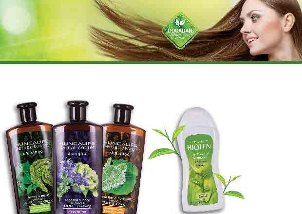 Saçlarınızın PROBLEMLERİNE SON VERİN! ile Kuru ve Yıpranmış Saçlar Yağlı Saçlar Normal Saçlar HUNCALIFE Herbal Secret Güçlendirici & Yenileyici Bakım Şampuanı 700 ml.