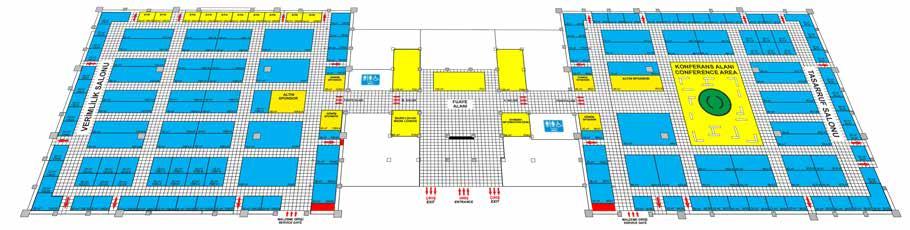 * Fuar planını inceledikten sonra tercih edeceğiniz stant yerinin numarasını bildirerek satış temsilcilerimiz ile irtibata geçebilir m2 ücretleri hakkında bilgi alabilirsiniz.