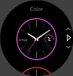 3.33. Saat yüzleri Suunto Spartan Trainer Wrist HR hem dijital hem analog stiller arasından seçim yapabileceğiniz saat yüzleriyle birlikte gelir. Saat yüzünü değiştirmek için: 1.
