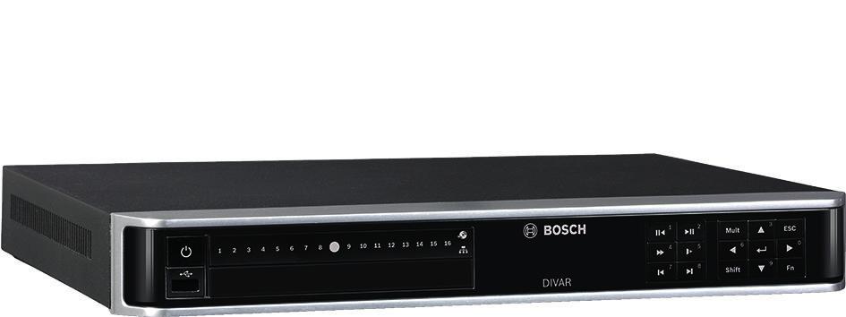 Video DIVAR hybrid 3000 recorder DIVAR hybrid 3000 recorder www.boschsecrity.com/tr APP H.