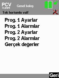 5.7.1 Plato sinyal aktifleştirilmesi / deaktifleştirilmesi 5.8 Genel bakış Hasta modunda LIAM bilgi komutu altında Plato sinyalini açabilir veya kapatabilirsiniz: 1.