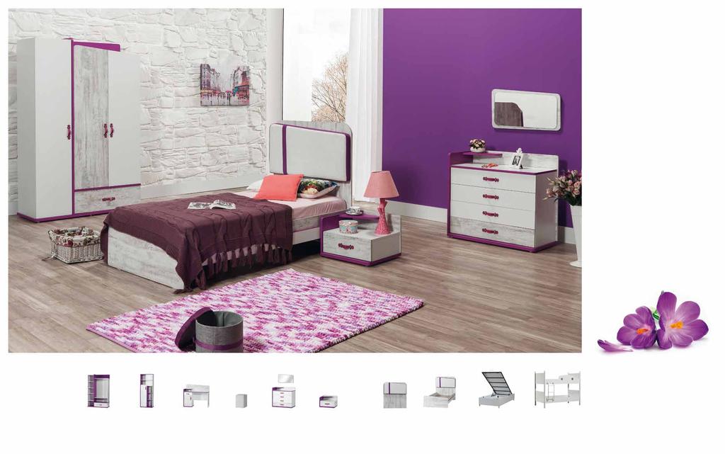 STİL Genç Odası / Youngroom 8335.32 e/w70 y/h40 d/d2 8311.31 (90 lık) e/w99 y/h114 d/d7 8301.31 8307.31 8305.31 1210.10 8302.