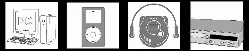 TTC S204U PC, CD / MD / MP3 Players NOT : Eğer dönüştürücü adaptör var ise DVD player ile de kullanılabilir. USB TTC S204U USB 6.