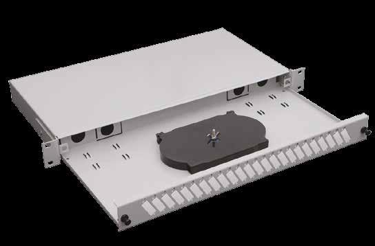 Dağıtım Kutuları Distribution Boxes Zemecs fiber optik dağıtım kutuları, fiber optik kabloların rack kabinlerin içinde veya duvarda güvenli bir şekilde sonlandırılması ve dış ortam etkilerinden