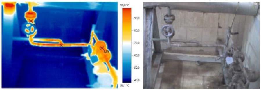 75 o C yüzey sıcaklığına sahip tesisat örnekleri (kollektör). Şekil 2 8.