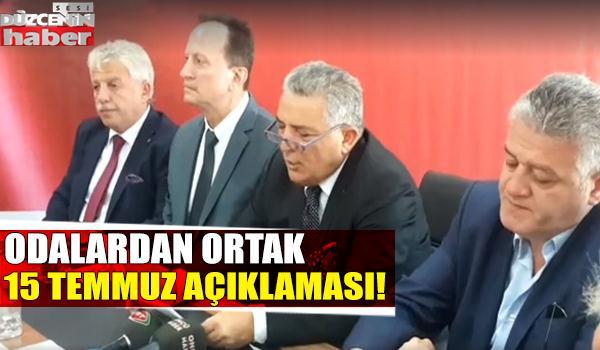 Düzce STK'lardan ortak 15 Temmuz açıklaması 13.7.