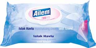 Özel kremli mikro petek dokusu sayesinde yaşamınızın her alanındaki hijyenik yardımcınız. Wet Towel is hygienic and cleans, moisturizes and nourishes the skin without alcohol.