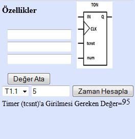 Özel işlem olarak zamanlayıcılar için PIC-PLC lerde önceden tanımlı osilatör kontağı seçilerek zaman gecikme süresi ayarlanabilmektedir.