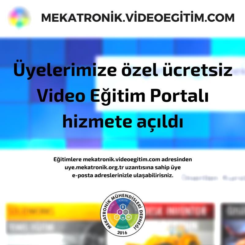 32 22 OCAK 2017 Video Eğitim Portalıyla protokol imzalayarak mekatronik.videoegitim.com internet sitemizi hizmete açtık.
