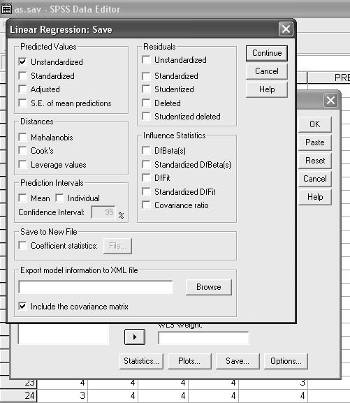 Şekil 5: Müşteri Değeri Değişkeni Değişkenin Vekil Değişkeninin SPSS te Elde Edilmesi Şekil 6: Müşteri Değeri Değişkeninin Vekil