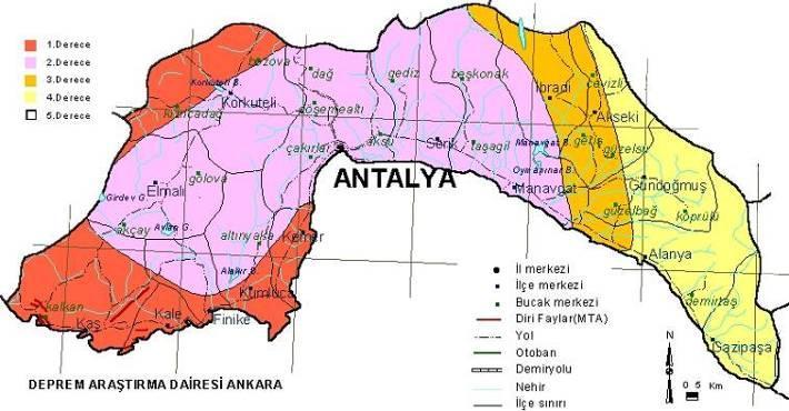 4.5. Gayrimenkullerin Bulunduğu Bölgenin Analizi Ve Kullanılan Veriler 1 ANTALYA; Antalya ili Anadolu'nun güneybatısında yer almaktadır. Yüzölçümü 20.723 km² olup, Türkiye yüzölçümünün %2.