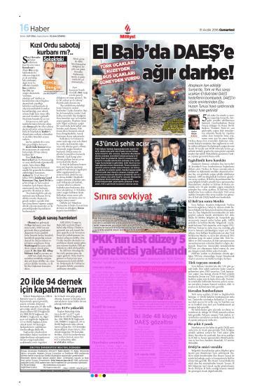 Sayfa : 16 İSTANBUL Tiraj