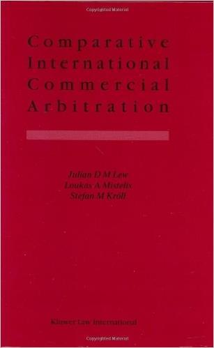 COMPARATIVE INTERNATIONAL COMMERCIAL ARBITRATION Demirbaş : İTOTAM - 6 Yazarlar : Julian