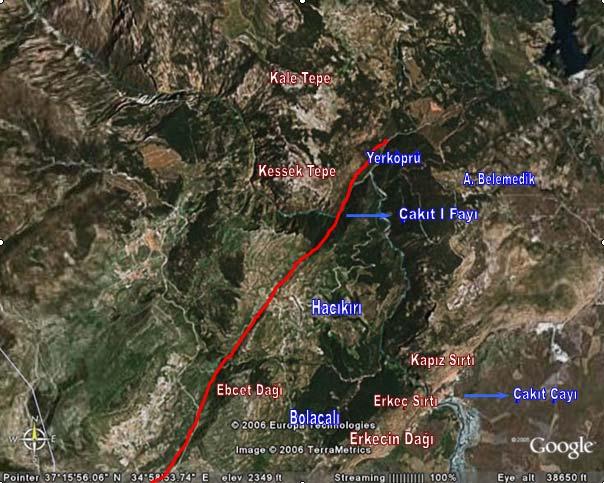 Miyosen yaşlı Karaisalı formasyonlarını birbirinden ayırmaktadır. Sahada belirgin bir çizgisel uzanıma sahiptir. Yerköprü dolayında oldukça dik şevler meydana getirmektedir.