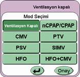 Katmanlar (SLE5000 katmanları yeşil, HFO içeren SLE5000 katmanları ise mavidir). B. Yüklü yazılım. (Başlangıç ekranları ve Mod Seçim panelleri.) 1.