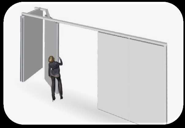 HAREKETLİ BÖLME DUVAR NE DEMEKTİR? Mekanları çeşitli alanlara bölmeye yarayan katlanarak toplanabilen duvar sistemine hareketli bölme duvar denilmektedir.