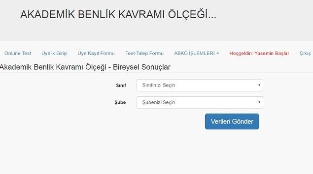 SINIF DU ZEYI NDE SONUÇLAR Bu sonuç açıklama formatı her test için farklı olabilir.