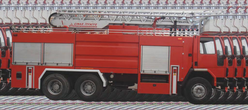 24 M. HİDROLİK MERDİVENLİ Hydraulic Aerial Ladder 24 M. CNR - FFL 24 MERDİVENLİ İTFAİYE ARAÇLARI Fire Fighting Aerial Ladder Vehicles 24 M.