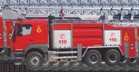 MERDİVENLİ İTFAİYE ARAÇLARI Fire Fighting Aerial Ladder Vehicles CNR - FFL 18 18 M.