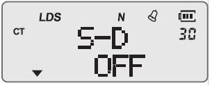 Frekans sapma yönünün ayarlanması [ ] + [ ] 1) Bekleme modundayken [ ] tuşuna basınız, [ ] / [ ] tuşlarını kullanarak menü 30 u seçiniz, LCD ekranda S- D/OFF ibaresi görüntülenecektir.