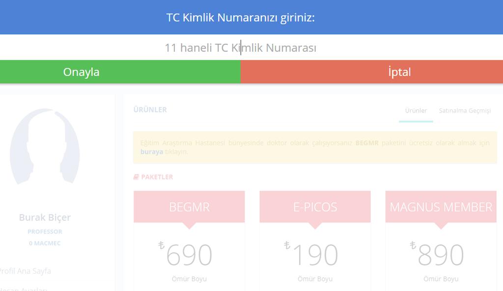 11 haneli TC kimlik numaranızı