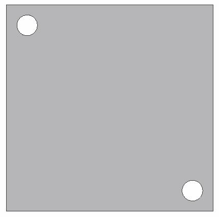 B ile ufak çemberler arasındaki alanı işaretleyin. C ile diğer ufak çemberler arasındaki alanı işaretleyin. 3. Ekstrüzyon derinliği olarak 2 mm girin ve yön olarak Midplane işaretleyin. 4.