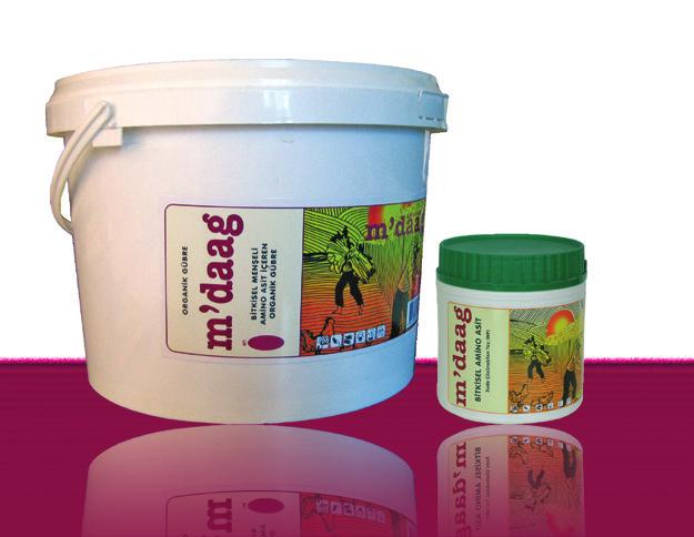 50 ph (% 10 luk çözelti) : 3-5 About Product: M daag is a wettable powder form (WP) product contains high amount of Amino Acid. It increases soil fertility and supports plant growth.