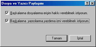 Fakat internete ba lanacaksanız mutlaka 192.168.0.* eklinde internette kullanılmayan ve sadece yerel a larda kullanılan bir IP adresi vermeniz gerekir. Her iki durumda da 192.168.0'dan sonra istedi iniz sayıyı kullanabilirsiniz.