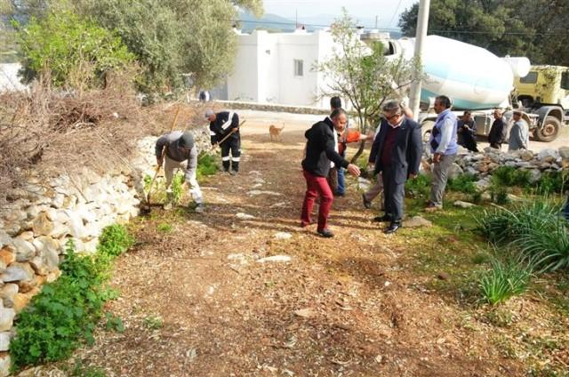 Bodrum Yarımadasında çalışmalar devam ediyor Bodrum Belediyesi tarafından çalışmaları, devam ediyor.