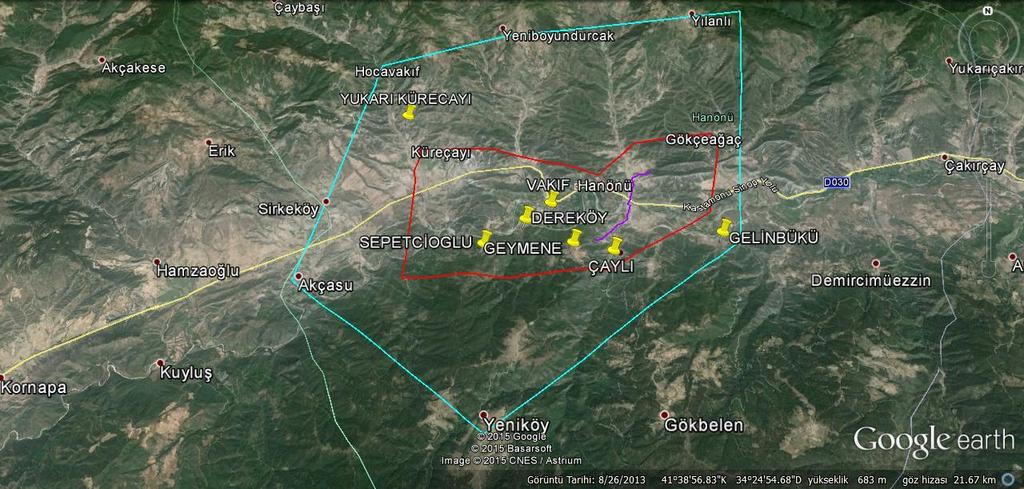 Harita Şekil 1. Projenin Sosyoekonomik Etki Sahası 2.