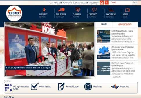 com) ile Ajans web sitesinin sürekliliğinin sağlanması, gerekli güncellemelerin yapılması amacıyla faaliyetler sürdürülmektedir. Ayrıca Ajans kurumsal web sayfasının (www.kudaka.org.