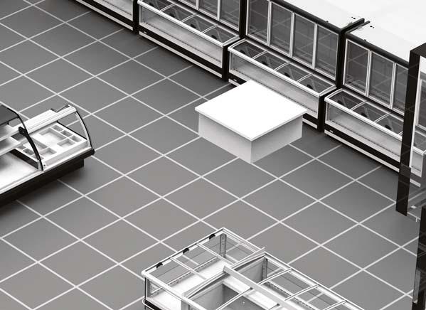 supermarket area by connecting to the compressors in the same