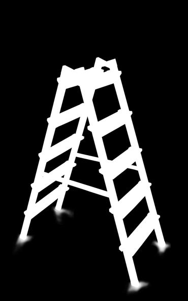 Çıkışlı GI200 Two-Sided Aluminum Merdiven Ladder