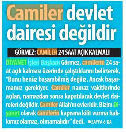 YENİ ASYA Tarih : 02.10.