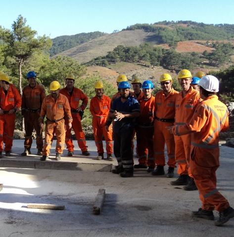 ISG EFEMÇUKURU PROJESİ Her vardiya başında düzenlenen toolbox meeting Ve yaklaşık 1 yıl süreli bu projede gün kayıplı sadece 2 kaza yaşamamız, bu kadar güvenli çalışmanın yanında sistemli