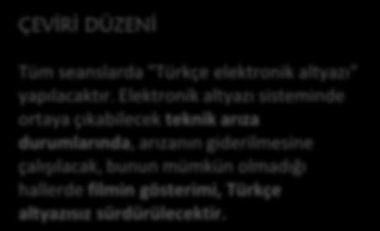 KÜLTÜR / SANAT FİLMEKİMİ 10 YAŞINDA Filmekimi bu yıl 8-15 Ekim tarihlerinde 10. yaģını kutluyor. 10. yıla özel olarak, Filmekimi ilk kez Ġstanbul sınırlarını aģıyor ve Türkiye'nin beģ kentinde daha sinemaseverlerle buluģuyor.