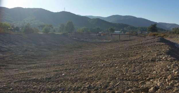 Fotoğraf 9 : Dozer ile yapılan ıslah çalışmasının sonrası Sonrasında, 2015 yılı Kasım ayı içerisinde, ekskavatör ile çalışmaya başlanılmış olup, yapılması