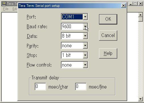 (c) Teraterm 3 Şekil 5-36 Baud rate